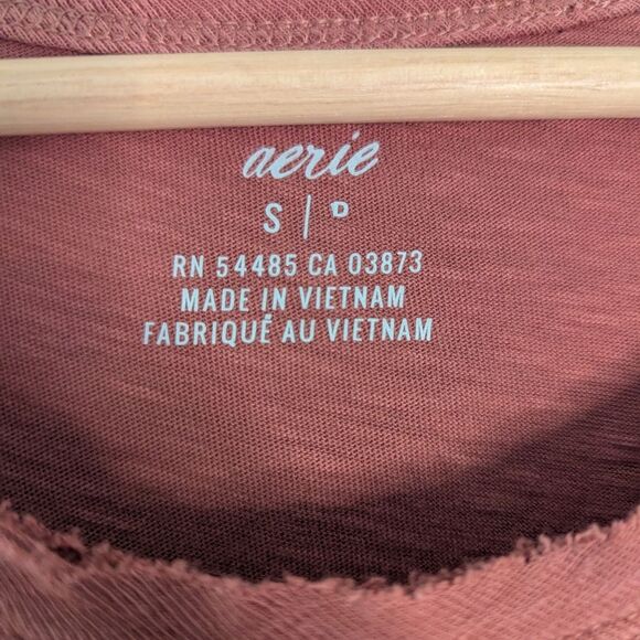 Aerie Stretch Jersey Knit Tiered Boho Maxi Sleeveless Sundress Dress Size Small - Picture 5 of 7